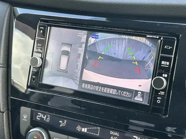 日産 エクストレイル ハイブリッド 20Xi 福岡県 2018(平30)年 7.2万km ホワイト ・純正ナビ（フルセグTV/DVD/Bluetooth）/・バックカメラ/・デジタルインナーミラー/・ETC/・ドライブレコーダー/・オートバックドア/・横滑り防止装置/・車両接近通報装置/・ドアミラーヒーター/・フォグランプ/・デュアルオートエアコン/・電動パーキングブレーキ/・電動格納ミラー/・LEDヘッドライト/・純正エアロ（フロント・サイド・リアスポイラー）/・後席送風機