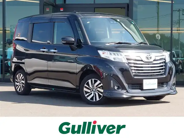 トヨタ ルーミー カスタムG 東京都 2020(令2)年 3.5万km ブラックマイカメタリック 純正9インチナビ/バックカメラ/ビルトインETC/両側パワースライドドア/シートヒーター/クルーズコントロール/衝突軽減システム/オートマチックハイビーム/コーナーセンサー/スマートキー/LEDヘッドライト/アイドリングストップ