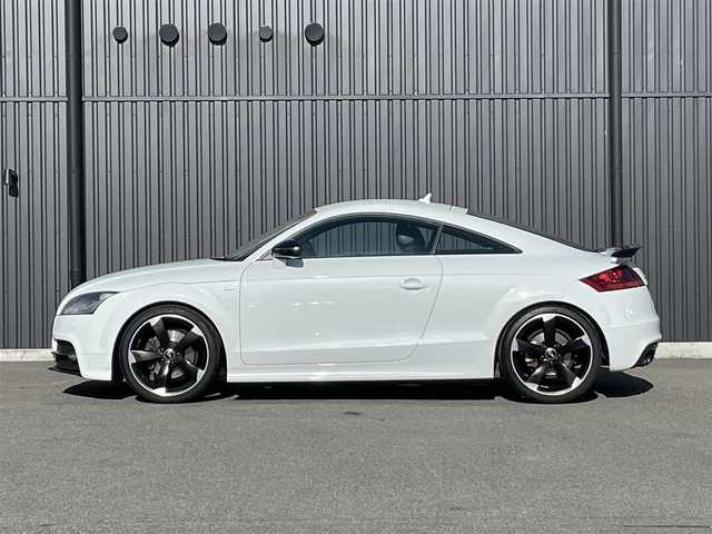 アウディ ＴＴクーペ 1．8 TFSI Sライン コンペティション 福島県 2014(平26)年 3.8万km グレイシアホワイトメタリック Sラインハーフレザーシート/専用ミラーカバー/専用19インチAW/専用リアスポイラー/純正ナビ/・CD/DVD/BT/フルセグTV/パドルシフト/ETC/オートヘッドライト /HIDヘッドライト/ステアリングスイッチ/リモコンキー/取扱説明書/保証書/スペアキー