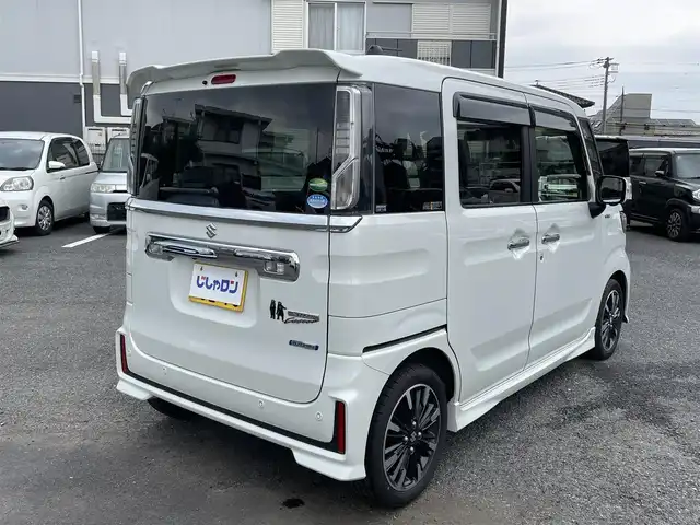 スズキ スペーシア カスタム HYBRID XS 埼玉県 2020(令2)年 11.8万km ピュアホワイトP (株)IDOMが運営する【じしゃロン川越店】の自社ローン専用車両になります。こちらは現金またはオートローンご利用時の価格です。自社ローンご希望の方は別途その旨お申付け下さい/純正ナビ　AVIC-RLS901II/フルセグ/Bluetooth/CD/DVD/AM/FM/全方位モニター/衝突軽減ブレーキ/レーンキープアシスト/レーダークルーズコントロール/ハーフレザー/シートヒーター/両側パワースライドドア/シートバックテーブル/LEDヘッドライト/フォグ/ウインカーミラー/純正１５インチアルミホイール/ハンドルカバー/ドアバイザー/純正フロアマット/前後ドライブレコーダー/コーナーセンサー/車両取扱説明書/保証書