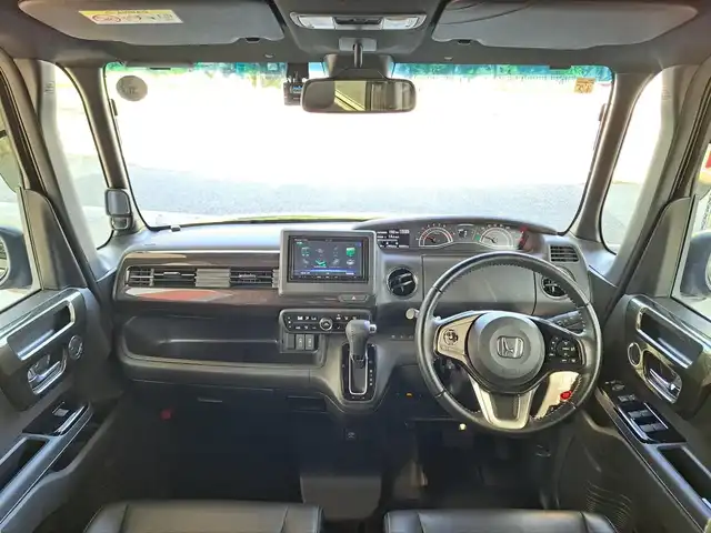 ホンダ Ｎ ＢＯＸ カスタム G EX ターボ ホンダセンシング 大阪府 2020(令2)年 3.6万km クリスタルブラックパール /禁煙ワンオーナー//社外SDナビ【CN-RE07D】//SD/BT/CD/DVD/フルTV//前後ドラレコ【ZDR 016】//前席シートヒーター//USB充電//ビルトインETC//ハーフレザーシート//純正15AW//両側パワースライドドア//パドルシフト//ISOFIX//ロールサンシェイド/【HondaSENSING】//衝突軽減ブレーキ//誤発進抑制機能//歩行者事故低減ステアリング//先行発進お知らせ機能//標識認識機能//車線維持支援（LKAS）//アダプティブクルーズコントロール(ACC)//オートハイビーム//