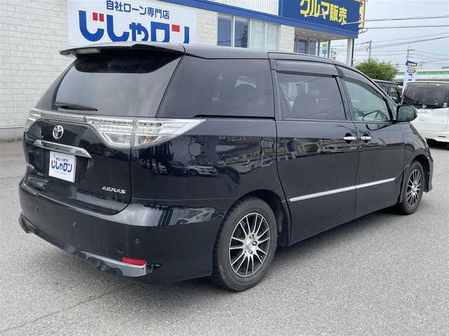 トヨタ エスティマ アエラス プレミアムエディション 和歌山県 2013(平25)年 10.3万km ブラック (株)IDOMが運営する【じしゃロン和歌山店】の自社ローン専用車両になります。こちらは現金またはオートローンご利用時の価格です。自社ローンご希望の方は別途その旨お申付け下さい/・純正ナビ/・CD/DVD/Bluetooth再生/・フルセグTV/・コーナーセンサー/・運転席パワーシート/・両側パワースライドドア/・オットマン/・バックカメラ/・ETC