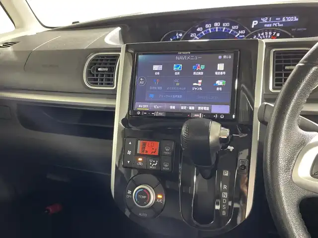 ダイハツ タント カスタム RS トップED SAⅡ 福岡県 2016(平28)年 6.8万km パールホワイトⅢ 社外8型SDナビ（フルセグTV/DVD/CD/BT）バックモニター両側パワスラETC衝突軽減ドラレコハーフレザーシートアイドリングストップスマートキープッシュスタート
