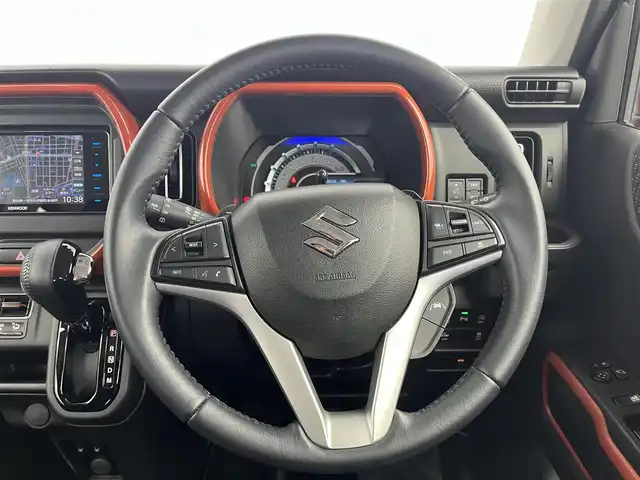 スズキ ハスラー HYBRID X ターボ 愛知県 2020(令2)年 3.3万km バーミリオンオレンジ/ガンメタリック2トーン 前後ドラレコ/ETC/社外ナビ/バックモニター/前席シートヒーター/アダプティブクルーズコントロール/デュアルカメラブレーキサポート/車線逸脱警報/車線逸脱抑制/ハイビームアシスト/コーナーセンサー/誤発進抑制機能/純正15インチAW/LEDヘッドランプ