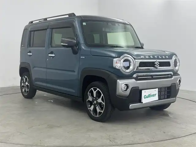 スズキ ハスラー Jスタイル ターボ 愛知県 2021(令3)年 0.6万km デニムブルー ガンメタリック 2トーン スズキデュアルブレーキサポート/純正9インチメモリーナビ/・Bluetooth/・フルセグ/・Applecarplay/レーダークルーズコントロール/アラウンドビューモニター/革巻きステアリング/ステアリングリモコン/シートヒータ（前席）/ディライト/前後ドライブレコーダー/ETC/パドルシフト/ルーフレール