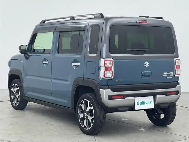 スズキ ハスラー Jスタイル ターボ 愛知県 2021(令3)年 0.6万km デニムブルー ガンメタリック 2トーン スズキデュアルブレーキサポート/純正9インチメモリーナビ/・Bluetooth/・フルセグ/・Applecarplay/レーダークルーズコントロール/アラウンドビューモニター/革巻きステアリング/ステアリングリモコン/シートヒータ（前席）/ディライト/前後ドライブレコーダー/ETC/パドルシフト/ルーフレール