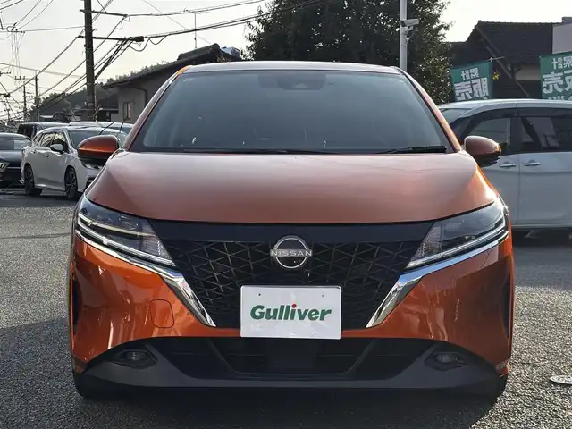 日産 ノート X 熊本県 2021(令3)年 5.3万km プレミアムコロナオレンジ 純正ナビ/【フルセグTV/Bluetooth/CD】/バックカメラ/エマージェンシブレーキ/車線逸脱警報/駐車支援/コーナーセンサー/オートハイビーム/オートLEDライト/フォグライト/ブレーキホールド/ETC/純正ドライブレコーダー/純正ドアバイザー/スマートキー