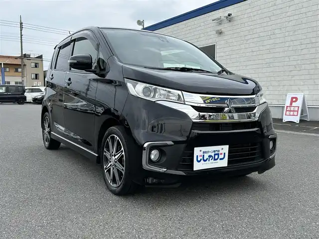 三菱 ｅＫカスタム T　セーフティPKG 群馬県 2016(平28)年 10.5万km クールシルバーM/アメジストブラック (株)IDOMが運営する【じしゃロン伊勢崎店】の自社ローン専用車両になりますこちらは現金またはオートローンご利用時の価格です。自社ローンご希望の方は別途その旨お申付け下さい/純正ナビ/   フルセグTV/Bluetooth/衝突軽減/全方位モニター/アイドリングストップ/純正アルミホイール１５インチ/純正フロアマット/プッシュスタート/スマートキー/ＥＴＣ/ターボ付き