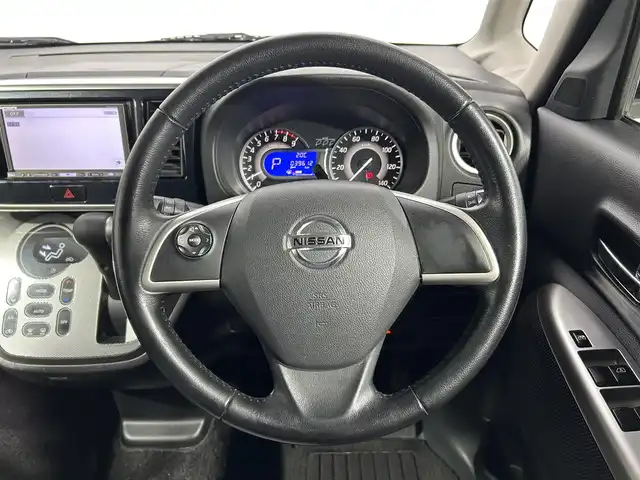 日産 デイズ ルークス ライダーHWS X Gパッケージ 大阪府 2014(平26)年 4万km ホワイトパール 社外ナビ(フルセグ/DVD再生/Bluetooth) 360カメラ ETC 両側パワースライドドア アイドリングストップ オートライト スマートキー プッシュスタート ドラレコ HIDヘッドライト