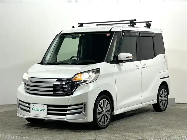 日産 デイズ ルークス ライダーHWS X Gパッケージ 大阪府 2014(平26)年 4万km ホワイトパール 社外ナビ(フルセグ/DVD再生/Bluetooth) 360カメラ ETC 両側パワースライドドア アイドリングストップ オートライト スマートキー プッシュスタート ドラレコ HIDヘッドライト