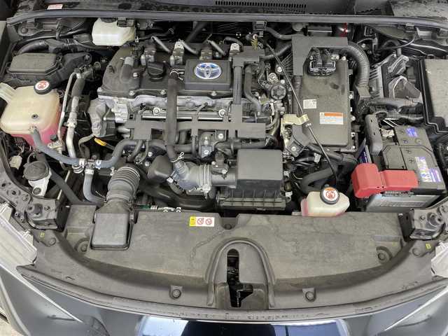 トヨタ カローラ スポーツ ハイブリッドG Z 滋賀県 2018(平30)年 5.3万km アティチュードブラックマイカ 純正9インチナビ/Bluetooth/CD/DVD/フルセグテレビ/OPハーフレザーシート/シートヒーター /ステアリングヒーター/トヨタセーフティーセンス/・プリクラッシュセーフティシステム/・レーントレーシングアシスト/・レーダークルーズコントロール/・オートマチックハイビーム/・ロードサインアシスト/ETC/寒冷地仕様/LEDヘッドライト/フォグランプ/ドアバイザー/プッシュスタート/スマートキー/スペアキー/純正フロアマット