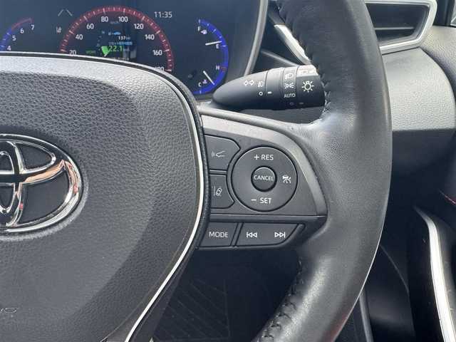 トヨタ カローラ スポーツ ハイブリッドG Z 滋賀県 2018(平30)年 5.3万km アティチュードブラックマイカ 純正9インチナビ/Bluetooth/CD/DVD/フルセグテレビ/OPハーフレザーシート/シートヒーター /ステアリングヒーター/トヨタセーフティーセンス/・プリクラッシュセーフティシステム/・レーントレーシングアシスト/・レーダークルーズコントロール/・オートマチックハイビーム/・ロードサインアシスト/ETC/寒冷地仕様/LEDヘッドライト/フォグランプ/ドアバイザー/プッシュスタート/スマートキー/スペアキー/純正フロアマット