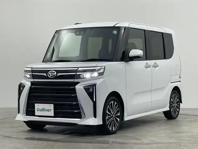 ダイハツ タント カスタム RS 群馬県 2024(令6)年 4.3万km シャイニングホワイトパール 純正ディスプレイオーディオ　バックカメラ　両側パワースライドドア　ＬＥＤ　ＡＨＢ　ハーフレザーシート　シートヒーター　純正１５インチＡＷ　ステアリングリモコン　コーナーセンサー　ＥＴＣ　ドラレコ　禁煙