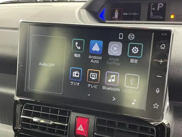 ダイハツ タント カスタム RS 群馬県 2024(令6)年 4.3万km シャイニングホワイトパール 純正ディスプレイオーディオ　バックカメラ　両側パワースライドドア　ＬＥＤ　ＡＨＢ　ハーフレザーシート　シートヒーター　純正１５インチＡＷ　ステアリングリモコン　コーナーセンサー　ＥＴＣ　ドラレコ　禁煙