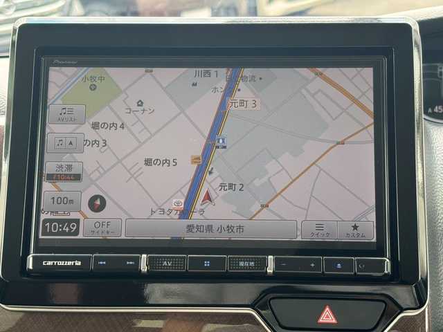 ホンダ Ｎ ＢＯＸ G･Lターボ Hセンシング カッパーブラウンスタイル 愛知県 2019(令1)年 8.7万km プラチナホワイトパール 純正フロアマット/サイドバイザー/両側パワースライドドア/社外8インチSDナビ/FM/AM/DISC/SD/フルセグTV/BT/USB/HDMI/バックカメラ/ビルトインETC/ホンダセンシング/クリアランスソナー/レーンキープアシスト/衝突被害軽減ブレーキ/アイドリングストップ/プッシュスタート/LEDヘッドライト/オートライト/ベンチシート/横滑り防止装置/スマートキー