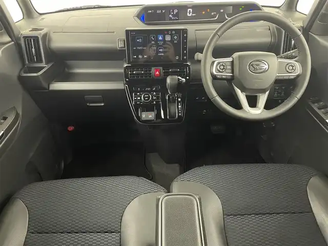 ダイハツ タント カスタム RS 大阪府 2023(令5)年 0.9万km シャイニングホワイトパール スマートアシスト/　・衝突軽減ブレーキ/　・衝突下記被支援ブレーキ/　・ブレーキ制御付誤発進抑制機能/　・主戦逸脱抑制制御機能/　・ふらつき警報/　・コーナーセンサー/　・先行車発進お知らせ機能/純正ディスプレイオーディオ/　Bluetooth/フルセグ/AppleCarPlay/AndroidAuto/禁煙車/純正後席モニター/バックカメラ/両側パワースライドドア/ハーフレザーシート/シートヒーター/LEDオートライト/フォグランプ/オートハイビーム/スマートキー/ビルトインETC/アイドリングストップ/純正フロアマット
