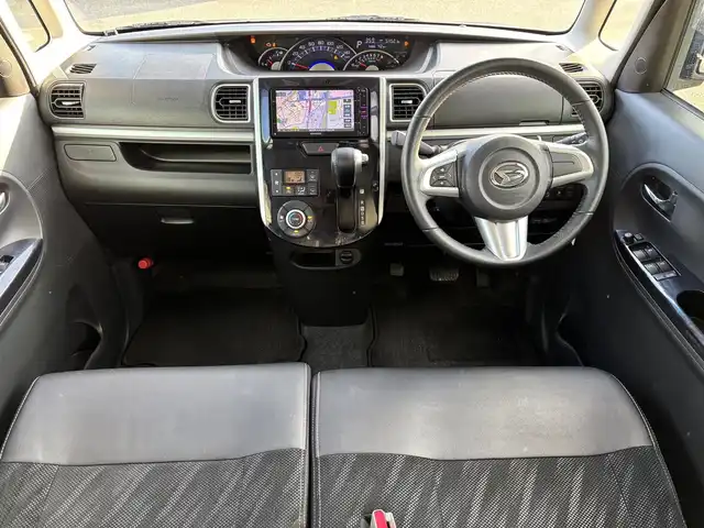 ダイハツ タント カスタム RS トップED SAⅡ 福岡県 2016(平28)年 5.5万km メテオライトグレーイリュージョナルP SDナビ(BT、フルセグTV、バックカメラ)/レーンキープアシスト/衝突被害軽減システム/LEDオートライト/両側電動スライドドア/ハーフレザーシート/横滑り防止/ETC/コーナーセンサー/スマートキー