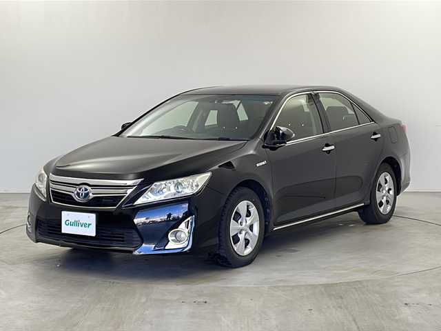 トヨタ カムリ ハイブリット 栃木県 2012(平24)年 12.1万km アティチュードブラックマイカ ナビ/　CD/DVD/AM/FM/SD/バックカメラ/ビルトインETC/オートライト/フォグランプ/電格ウィンカーミラー/プッシュスタート/スマートキー