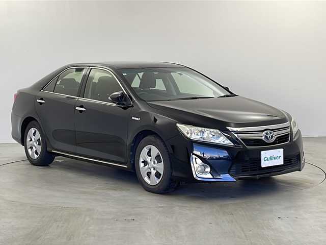 トヨタ カムリ ハイブリット 栃木県 2012(平24)年 12.1万km アティチュードブラックマイカ ナビ/　CD/DVD/AM/FM/SD/バックカメラ/ビルトインETC/オートライト/フォグランプ/電格ウィンカーミラー/プッシュスタート/スマートキー