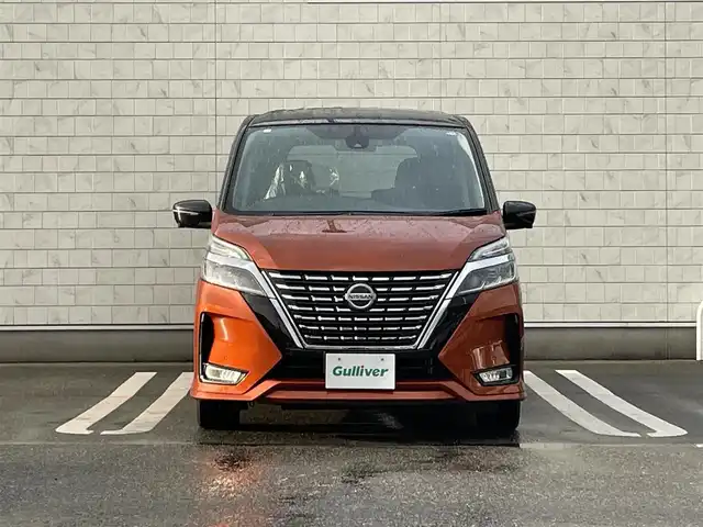 日産 セレナ ハイウェイスター V 福岡県 2020(令2)年 4万km サンライズオレンジ/ダイヤモンドブラック 純正10型SDナビ(フルセグTV/CD/DVD/BT)/全方位/コーナーセンサー/ブラインドスポット/後席フリップダウンモニター/ドラレコ/プロパイロット/両側電動/ETC/純正フロアマット/純正LED/純正アルミホイール/プッシュスタート/スマートキー