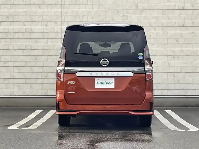 日産 セレナ ハイウェイスター V 福岡県 2020(令2)年 4万km サンライズオレンジ/ダイヤモンドブラック 純正10型SDナビ(フルセグTV/CD/DVD/BT)/全方位/コーナーセンサー/ブラインドスポット/後席フリップダウンモニター/ドラレコ/プロパイロット/両側電動/ETC/純正フロアマット/純正LED/純正アルミホイール/プッシュスタート/スマートキー