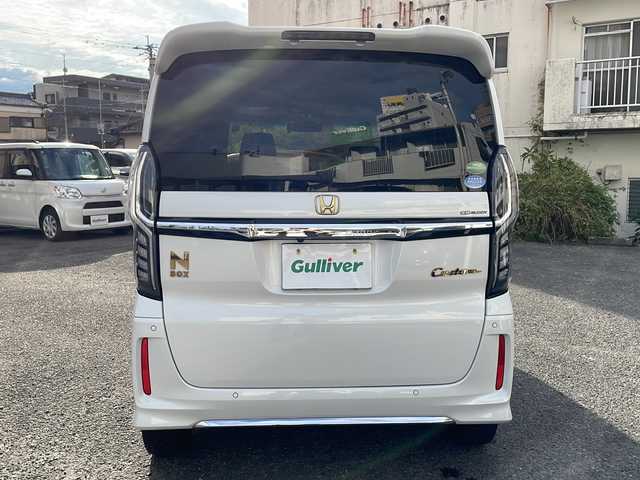 ホンダ Ｎ ＢＯＸ カスタム L 宮崎県 2021(令3)年 15.3万km プラチナホワイトパール 社外ＳＤナビ　(VXU-217NBi)/(ＢＴ/ＦＭ/ＡＭ/ＣＤ)　/両側パワースライド　/レーダークルーズコントロール　/ＥＴＣ　/レーンキープアシスト　/ドライブレコーダー前後/オートライト　/衝突被害軽減システム　/純正アルミホイール　/純正フロアマット
