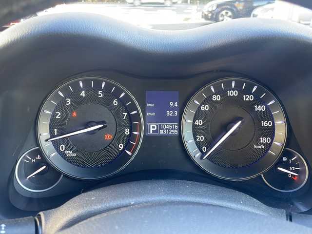 日産 フーガ 250VIP 広島県 2014(平26)年 10.5万km スーパーブラック /登録時走行距離/　　　　　　　104516キロ/純正ナビ/バックカメラ/地デジ/黒革シート/エアシート/クルーズコントロール/スペアキー×１/ビルトインETC/新車時整備手帳/　　【保証書】/取扱説明書/