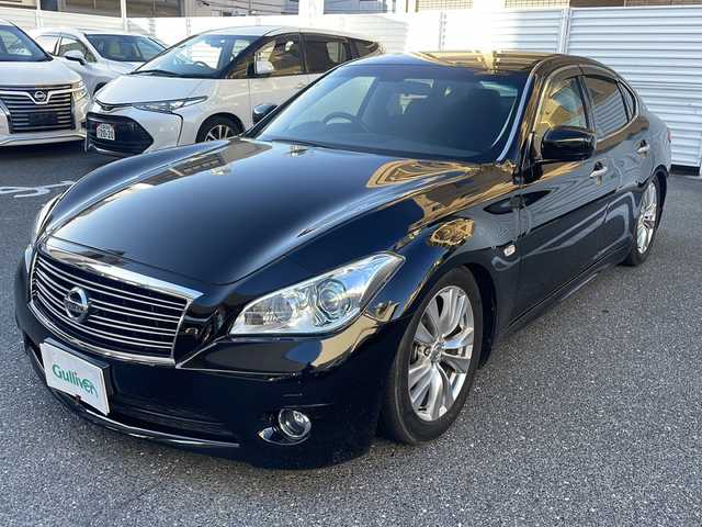 日産 フーガ 250VIP 広島県 2014(平26)年 10.5万km スーパーブラック /登録時走行距離/　　　　　　　104516キロ/純正ナビ/バックカメラ/地デジ/黒革シート/エアシート/クルーズコントロール/スペアキー×１/ビルトインETC/新車時整備手帳/　　【保証書】/取扱説明書/