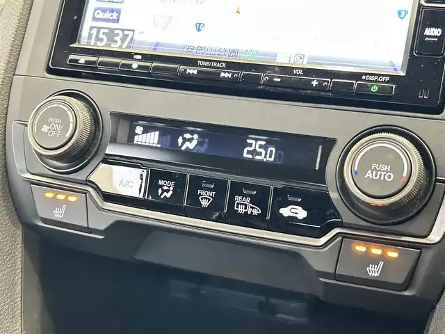 ホンダ シビック ハッチバック 福岡県 2018(平30)年 7.2万km 黒 車高調　/６ＭＴ　/アダクティブクルーズコントロール　/シートヒーター　/ナビ／フルセグ　/スマートキー　/シートヒーター　/ドラレコ　/ＥＴＣ