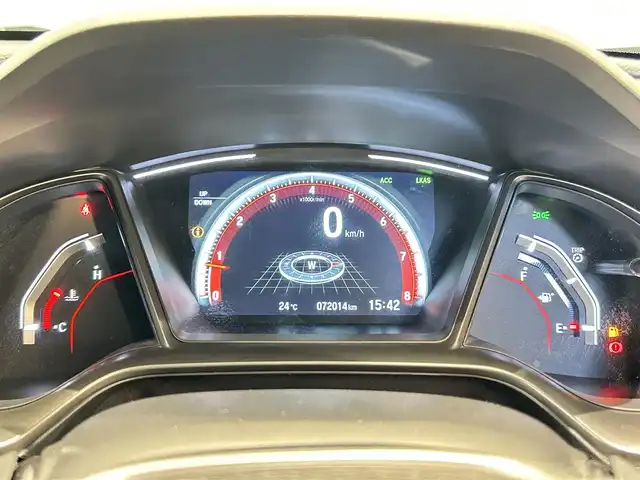 ホンダ シビック ハッチバック 福岡県 2018(平30)年 7.2万km 黒 車高調　/６ＭＴ　/アダクティブクルーズコントロール　/シートヒーター　/ナビ／フルセグ　/スマートキー　/シートヒーター　/ドラレコ　/ＥＴＣ