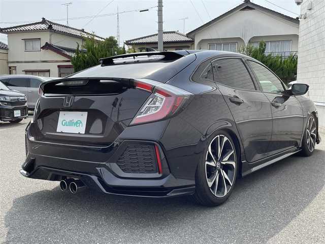 ホンダ シビック ハッチバック 山形県 2018(平30)年 7.2万km クリスタルブラックパール 6速マニュアル/車高調/ホンダセンシング/アダクティブクルーズコントロール　/シートヒーター　/純正ナビ／フルセグTV/CD/DVD/AM/FM/バックカメラ/スマートキー　/シートヒーター　/ドライブレコーダー　/ＥＴＣ