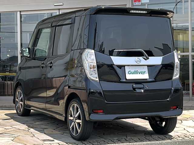 日産 デイズ ルークス ハイウェイスター Gターボ 静岡県 2018(平30)年 7.7万km 黒 純正ナビ/（Bluetooth／CD／DVD／フルセグTV）　/アラウンドビューモニター　/ＥＴＣ　/ドライブレコーダー　/両側パワースライドドア　/クルーズコントロール　/衝突被害軽減システム　/アイドリングストップ　/ＬＥＤヘッドライト　/オートライト　/オートハイビーム　/純正フロアマット　/プッシュスタート　/スマートキー　/ステアリングスイッチ
