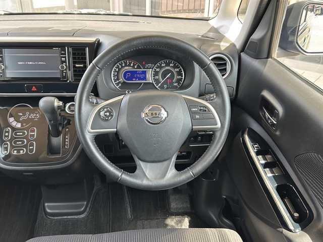 日産 デイズ ルークス ハイウェイスター Gターボ 静岡県 2018(平30)年 7.7万km 黒 純正ナビ/（Bluetooth／CD／DVD／フルセグTV）　/アラウンドビューモニター　/ＥＴＣ　/ドライブレコーダー　/両側パワースライドドア　/クルーズコントロール　/衝突被害軽減システム　/アイドリングストップ　/ＬＥＤヘッドライト　/オートライト　/オートハイビーム　/純正フロアマット　/プッシュスタート　/スマートキー　/ステアリングスイッチ