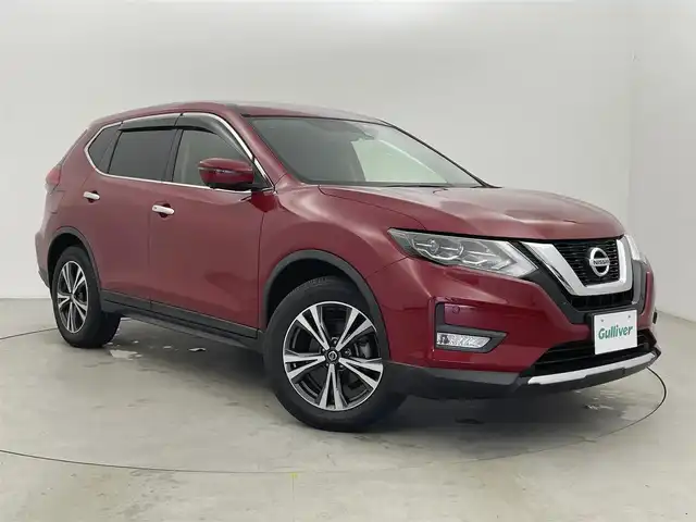 日産 エクストレイル 20Xi 富山県 2018(平30)年 5.2万km ガーネットレッド 純正9型ナビ（AM/FM/DVD/BT/フルセグ）/全方位カメラ/ドライブレコーダー/ETC/デジタルインナーミラー/レザーシート/シートヒーター/衝突被害軽減システム/レーダークルーズコントロール/レーンキープアシスト/コーナーセンサー/横滑り防止装置/アイドリングストップ/純正アルミホイール/純正フロアマット/オートLEDライト/オートホールド付電子パーキング/パワーバックドア/ミラーヒーター/革巻きステアリング/ステアリングスイッチ/スマートキー