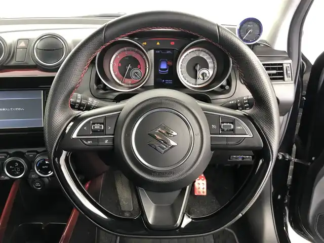 スズキ スイフト スポーツ 愛知県 2020(令2)年 6.4万km スーパーブラックパール MT車　/デフォメーター　/（　ターボ計　）/社外SDナビ　/フルセグTV　/Bluetooth　/クルーズコントロール　/ETC　/プッシュスタート　/スペアキー　/AAC　