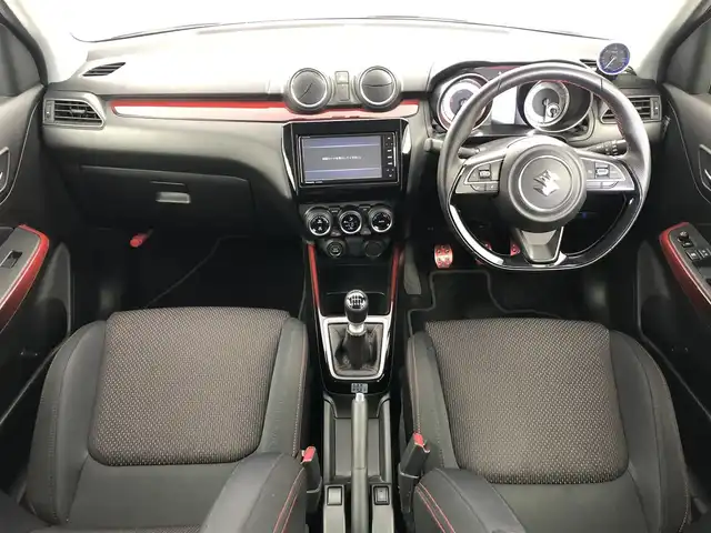 スズキ スイフト スポーツ 愛知県 2020(令2)年 6.4万km スーパーブラックパール MT車　/デフォメーター　/（　ターボ計　）/社外SDナビ　/フルセグTV　/Bluetooth　/クルーズコントロール　/ETC　/プッシュスタート　/スペアキー　/AAC　