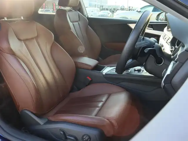 アウディ Ａ５ 2．0TFSIクワトロ スポーツ 宮城県 2020(令2)年 2万km 青 マトリクスLEDヘッドライト/BANG＆OLUFSEN/バーチャルコックピット/全方位カメラ/フルセグTV/アダプティブクルーズコントロール/パーキングアシスト/レーンキープアシスト/茶革シート/シートヒーター(D/N席)/前後ドライブレコーダー/ETC/パドルシフト/カラーコード：NX5H　ナバーラブルーＭ