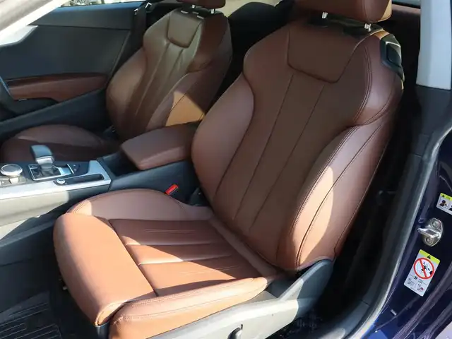 アウディ Ａ５ 2．0TFSIクワトロ スポーツ 宮城県 2020(令2)年 2万km 青 マトリクスLEDヘッドライト/BANG＆OLUFSEN/バーチャルコックピット/全方位カメラ/フルセグTV/アダプティブクルーズコントロール/パーキングアシスト/レーンキープアシスト/茶革シート/シートヒーター(D/N席)/前後ドライブレコーダー/ETC/パドルシフト/カラーコード：NX5H　ナバーラブルーＭ