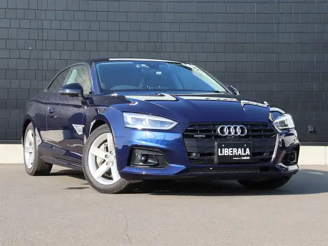 アウディ Ａ５ 2．0TFSIクワトロ スポーツ 宮城県 2020(令2)年 2万km 青 マトリクスLEDヘッドライト/BANG＆OLUFSEN/バーチャルコックピット/全方位カメラ/フルセグTV/アダプティブクルーズコントロール/パーキングアシスト/レーンキープアシスト/茶革シート/シートヒーター(D/N席)/前後ドライブレコーダー/ETC/パドルシフト/カラーコード：NX5H　ナバーラブルーＭ