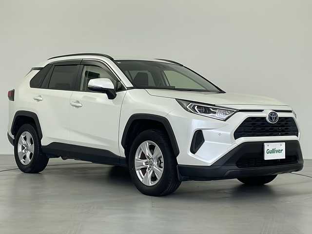トヨタ ＲＡＶ４ ハイブリッドX 岐阜県 2020(令2)年 4.1万km ホワイトパールクリスタルシャイン 純正7インチナビ/AM/FM/Bluetooth/USB/Miracast/レーダークルーズコントロール/AC100V電源/アクセサリーコンセント/ビルトインETC/オートライト/オートハイビーム/レーンキープアシスト/横滑り防止装置/プッシュスタート/スマートキー/スペアキー有