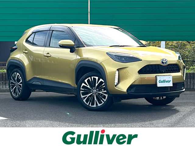 トヨタ ヤリスクロス ハイブリッド Z 茨城県 2021(令3)年 5万km ブラスゴールドメタリック 8インチ純正SDナビ(Bluetooth、フルセグTV、全周囲モニター)/ETC2.0/ドライブレコーダー前後/シートヒーター/電動リアゲート/スマートキー/横滑り防止装置/オートマチックハイビーム/アダプティブクルーズコントロール/冷房AAC/純正フロアマット/ハーフレザーシート/18インチ純正アルミホイール/コーナーセンサー/LEDオートライト