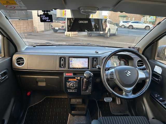 スズキ アルト ワークス 東京都 2018(平30)年 5.2万km ピュアホワイトP 純正ナビ　CN-RZ743/(フルセグTV/Bluetooth/USB/SD/CD/DVD)/バックカメラ/前後ドライブレコーダー/レーダブレーキサポート/パドルシフト/RECAROシート/ステアリングスイッチ/電格ミラー/HIDヘッドライト/コムテック　ドライビング・セーフティー・センサ（ZERO　602V）/Jes TV CONTROL SV(ZTR-70)/純正アルミホイール/純正フロアマット/スペアキー1本/保証書/取扱説明書