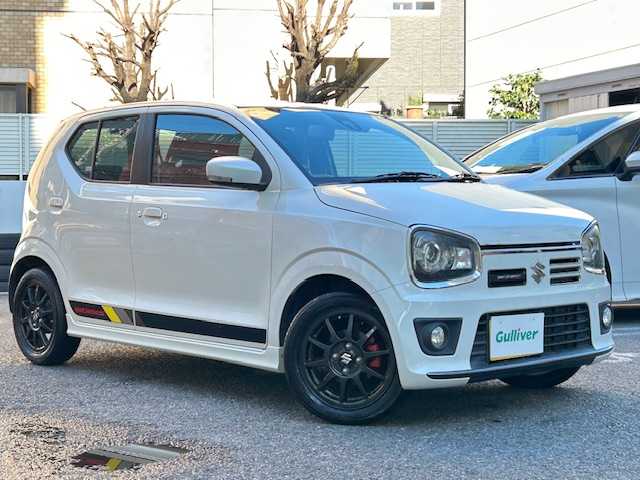 スズキ アルト ワークス 東京都 2018(平30)年 5.2万km ピュアホワイトP 純正ナビ　CN-RZ743/(フルセグTV/Bluetooth/USB/SD/CD/DVD)/バックカメラ/前後ドライブレコーダー/レーダブレーキサポート/パドルシフト/RECAROシート/ステアリングスイッチ/電格ミラー/HIDヘッドライト/コムテック　ドライビング・セーフティー・センサ（ZERO　602V）/Jes TV CONTROL SV(ZTR-70)/純正アルミホイール/純正フロアマット/スペアキー1本/保証書/取扱説明書