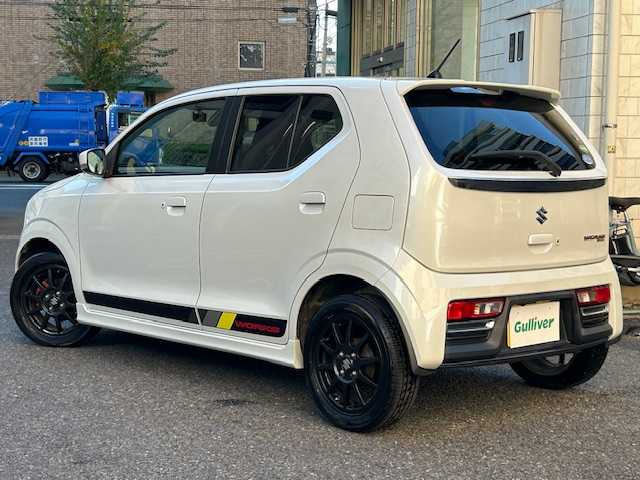 スズキ アルト ワークス 東京都 2018(平30)年 5.2万km ピュアホワイトP 純正ナビ　CN-RZ743/(フルセグTV/Bluetooth/USB/SD/CD/DVD)/バックカメラ/前後ドライブレコーダー/レーダブレーキサポート/パドルシフト/RECAROシート/ステアリングスイッチ/電格ミラー/HIDヘッドライト/コムテック　ドライビング・セーフティー・センサ（ZERO　602V）/Jes TV CONTROL SV(ZTR-70)/純正アルミホイール/純正フロアマット/スペアキー1本/保証書/取扱説明書