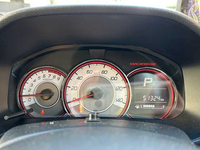 スズキ アルト ワークス 東京都 2018(平30)年 5.2万km ピュアホワイトP 純正ナビ　CN-RZ743/(フルセグTV/Bluetooth/USB/SD/CD/DVD)/バックカメラ/前後ドライブレコーダー/レーダブレーキサポート/パドルシフト/RECAROシート/ステアリングスイッチ/電格ミラー/HIDヘッドライト/コムテック　ドライビング・セーフティー・センサ（ZERO　602V）/Jes TV CONTROL SV(ZTR-70)/純正アルミホイール/純正フロアマット/スペアキー1本/保証書/取扱説明書