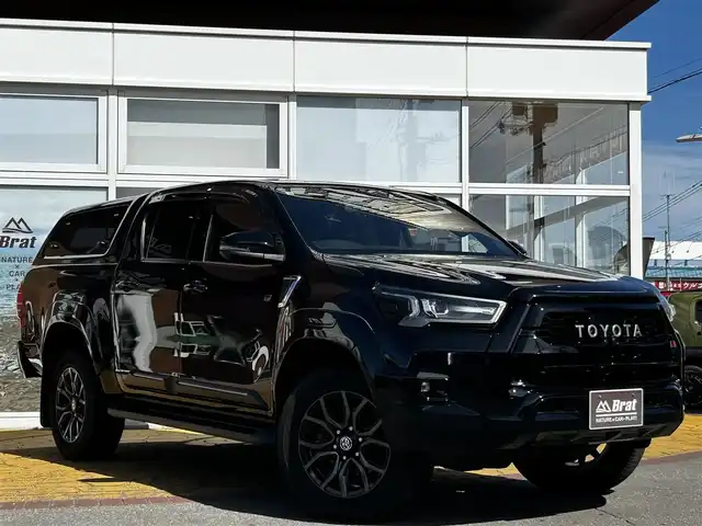 トヨタ ハイラックス Z GRスポーツ 道北・旭川 2022(令4)年 2.6万km アティチュードブラックマイカ 純正ナビ/全方位カメラ/アルパインデジタルインナーミラー/（前後ドライブレコーダー）/純正ベッドライナー/TRDキャノピー/GR専用シート/パドルシフト/運転席パワーシート/コーナーセンサー/ETC