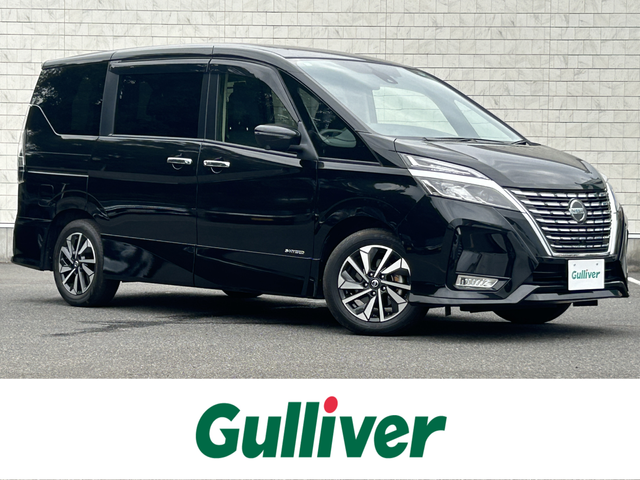 日産 セレナ マルチベッド ハイウェイスター V 大阪府 2020(令2)年 2.6万km ダイヤモンドブラック 純正10インチナビ(BT/フルセグ/CD/DVD)/全方位カメラ/後席モニター/プロパイロット/エマージェンシーブレーキ/ブラインドスポットモニター/コーナーセンサー/盗難防止装置/両側パワースライドドア/ETC/LEDヘッドライト/オートライト/レザーシート/純正アルミホイール/純正フロアマット/エンジンスタートボタン