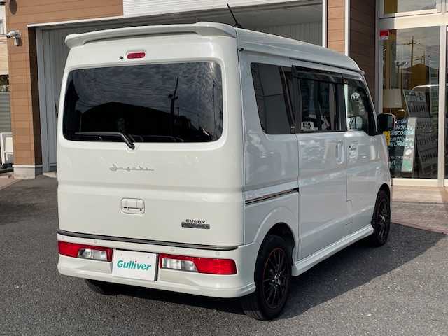 スズキ エブリィ ワゴン PZターボ 埼玉県 2024(令6)年 1.4万km パールホワイト 社外メモリナビ（Ｂｌｕｅｔｏｏｔｈ、フルセグＴＶ）/バックカメラ/ＥＴＣ2.0/４ＷＤ/ターボ/ＵＳＢ入力端子/スペアキー/前後ドラレコ/Ｄ席シートヒーター/片側パワスラ/純正エアロ/社外アルミ/ＬＥＤヘッド/プッシュスタート/スマートキー/保証書/ナビ取扱説明書/取扱説明書/オートエアコン/オートライト/レザーシート/社外フロアマット/ベンチシート/横滑り防止装置/レーンキープアシスト/ダブルエアバッグ/衝突軽減システム/デジタルインナーミラー/アイドリングストップ