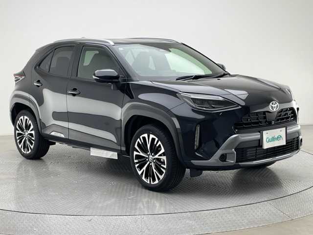 トヨタ ヤリスクロス ハイブリッド Z アドベンチャー 兵庫県 2025(令7)年 0.1千km ブラックマイカ 純正メモリナビ/（フルセグ、BT、USB、Miracast、HDMI）/純正DA/登録済み未使用車/アラウンドビューモニター/コーナーセンサー/パワーシート/レザーシート/シートヒーター/ステアリングヒーター/ビルトインETC２．０/LDA/PCS/PDA/RCTA/PKSB/BSM/ACC/ルーフレール/LEDヘッドライト/オートハイビーム/純正１８インチAW/スペアキー×１