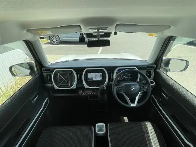スズキ ハスラー HYBRID X ターボ 大阪府 2023(令5)年 1.5万km ピュアホワイトP ワンオーナー/社外メモリナビ/ワンセグテレビ/バックカメラ/ウィンカーミラー/クルーズコントロール/ドアバイザー/プッシュスタート/ETC